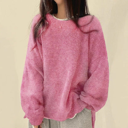 Suéter coreano de forro polar extragrande