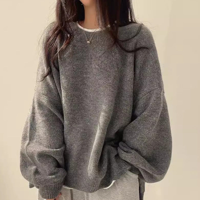 Suéter coreano de forro polar extragrande
