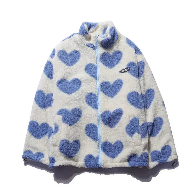 Chaqueta suave reversible con corazón Silamoda