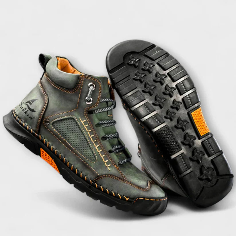 ZAPATOS ALTOS DE CUERO INDESTRUCTIBLES, IMPERMEABLES Y ORTOPEDICOS